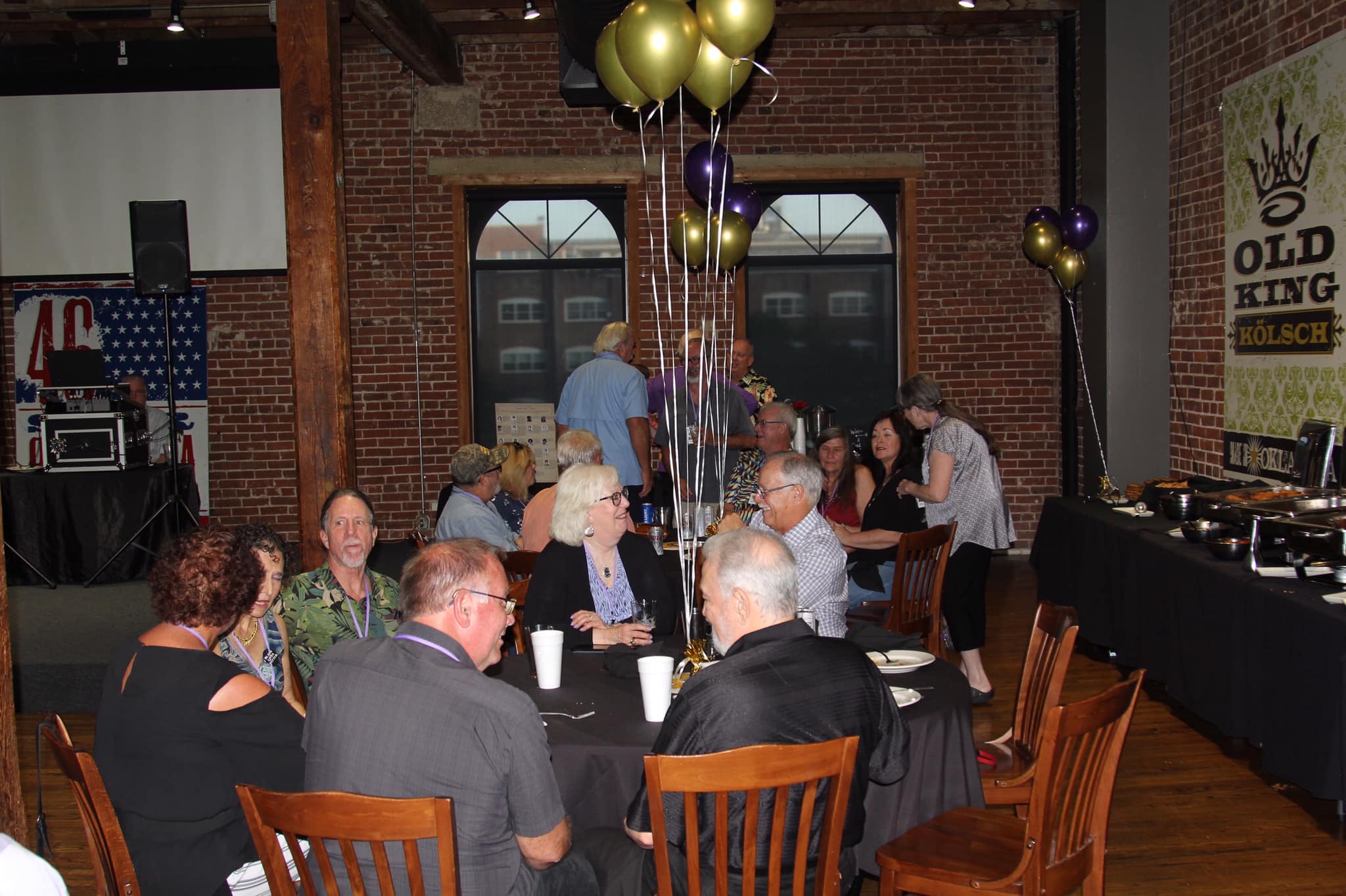 Kim Dennis Morrison, Margaret Roberts, Sam Roberts, Brian Morrison (back to camera), Linda Amick Cordon, Jim Henline (back to camera), John Cordon